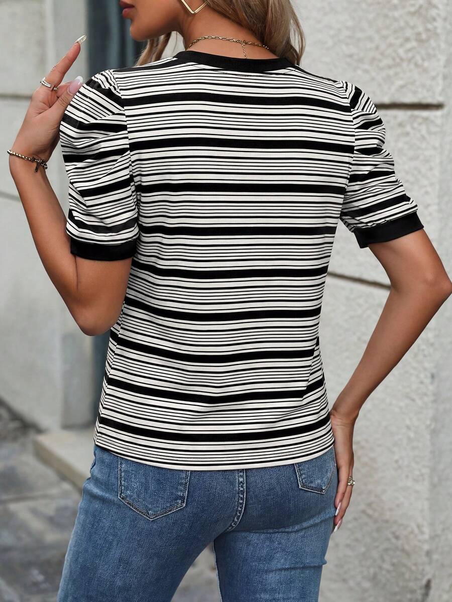 Camiseta Gola Redonda com Manga Bufante IMG 81