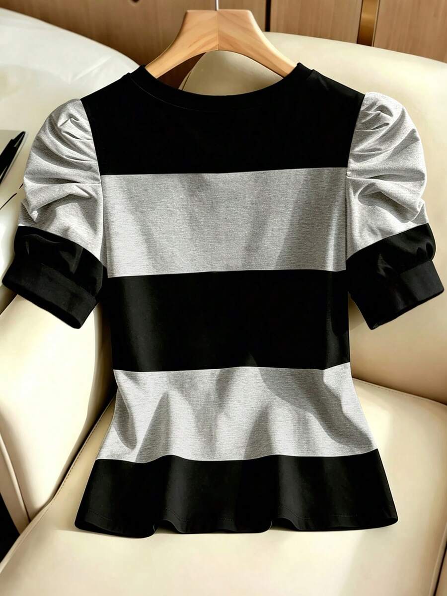 Camiseta Gola Redonda com Manga Bufante IMG 99