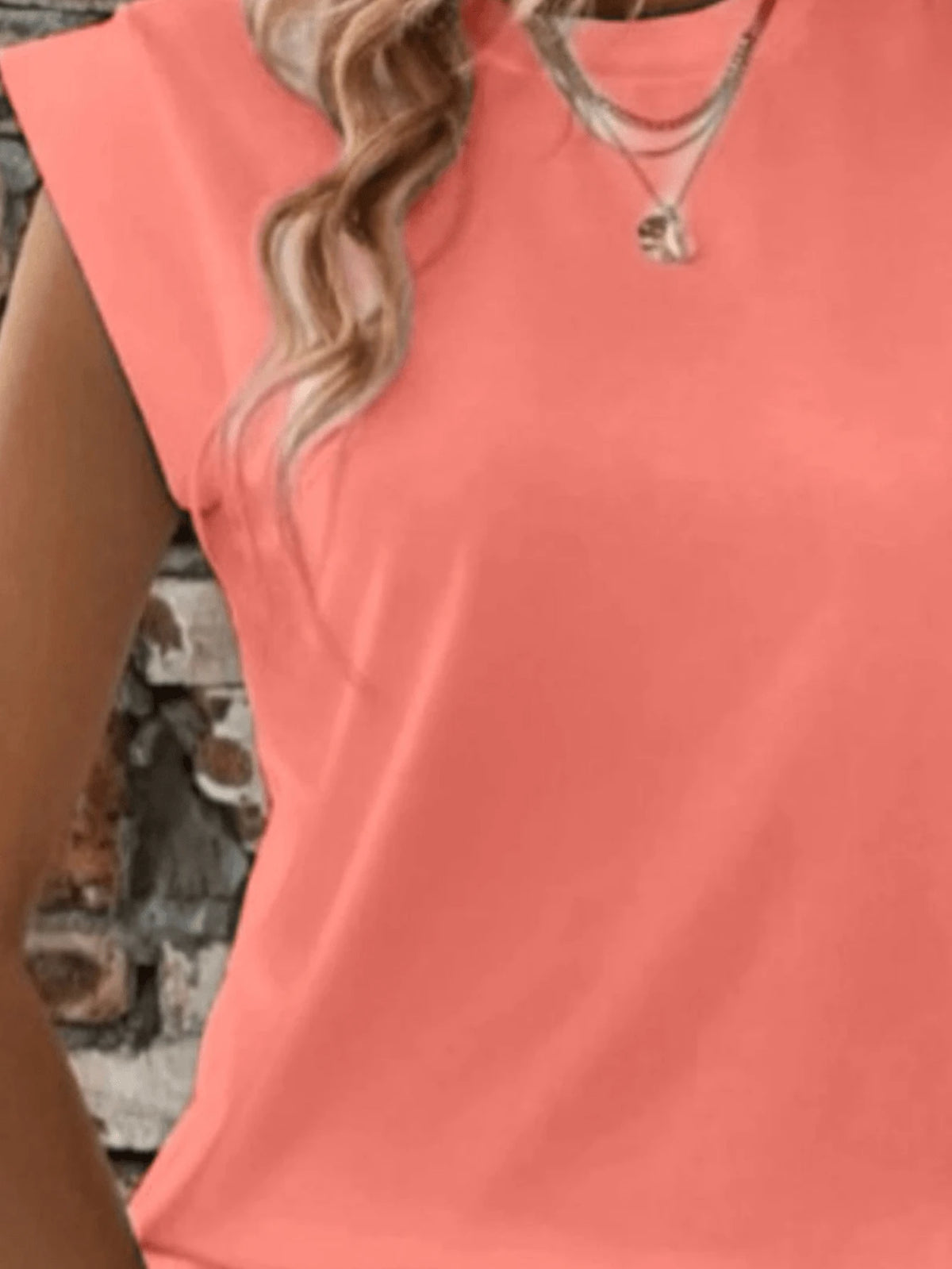 Camiseta Gola Redonda com Manga Estruturada IMG 10