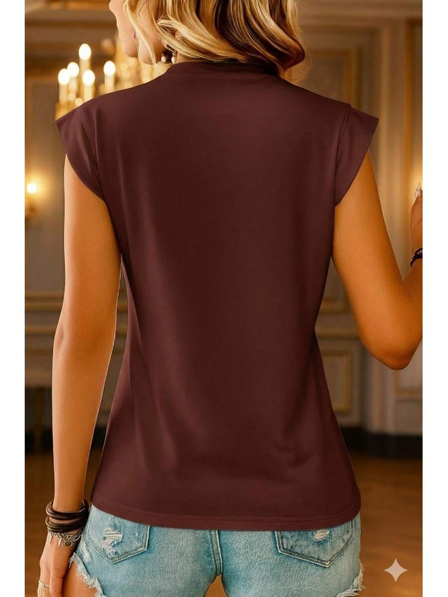 Camiseta Gola Redonda com Manga Estruturada IMG 21