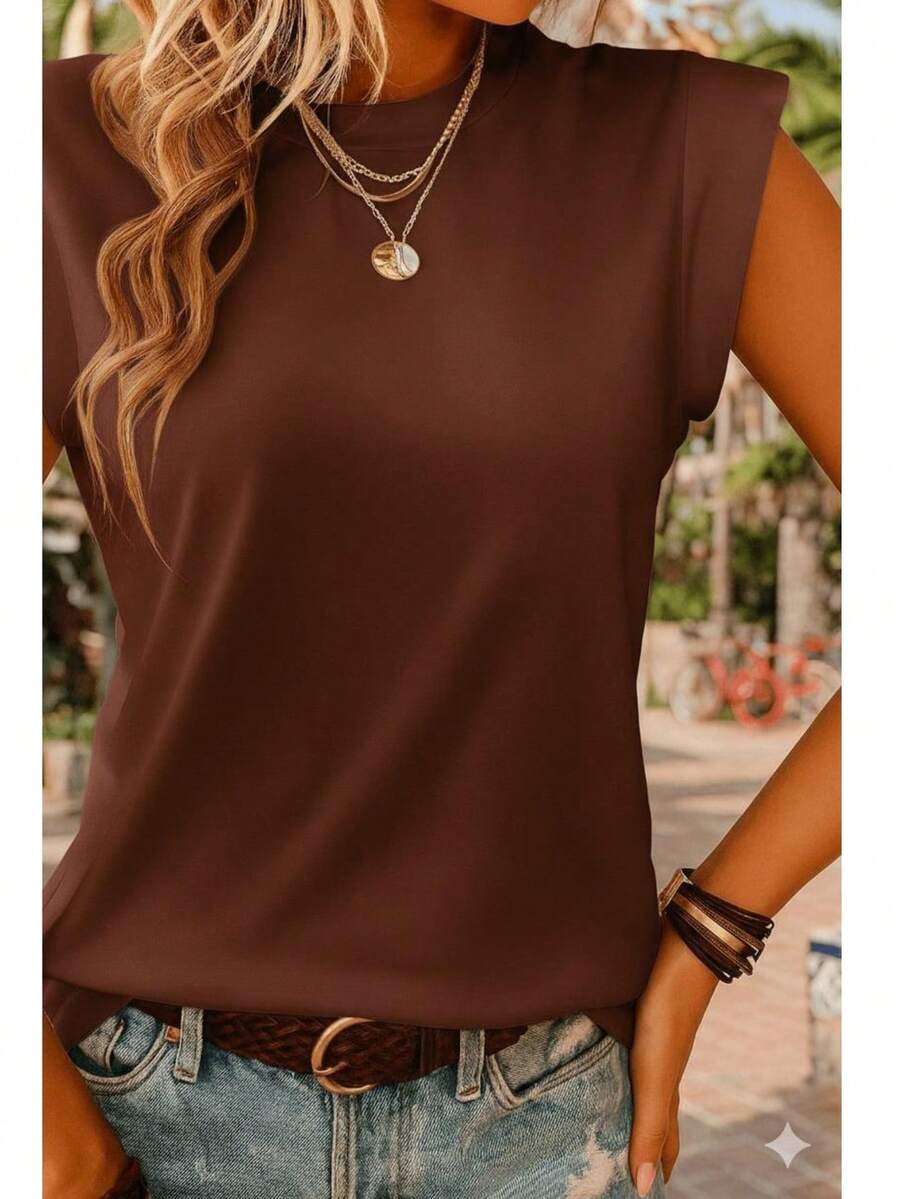 Camiseta Gola Redonda com Manga Estruturada IMG 22