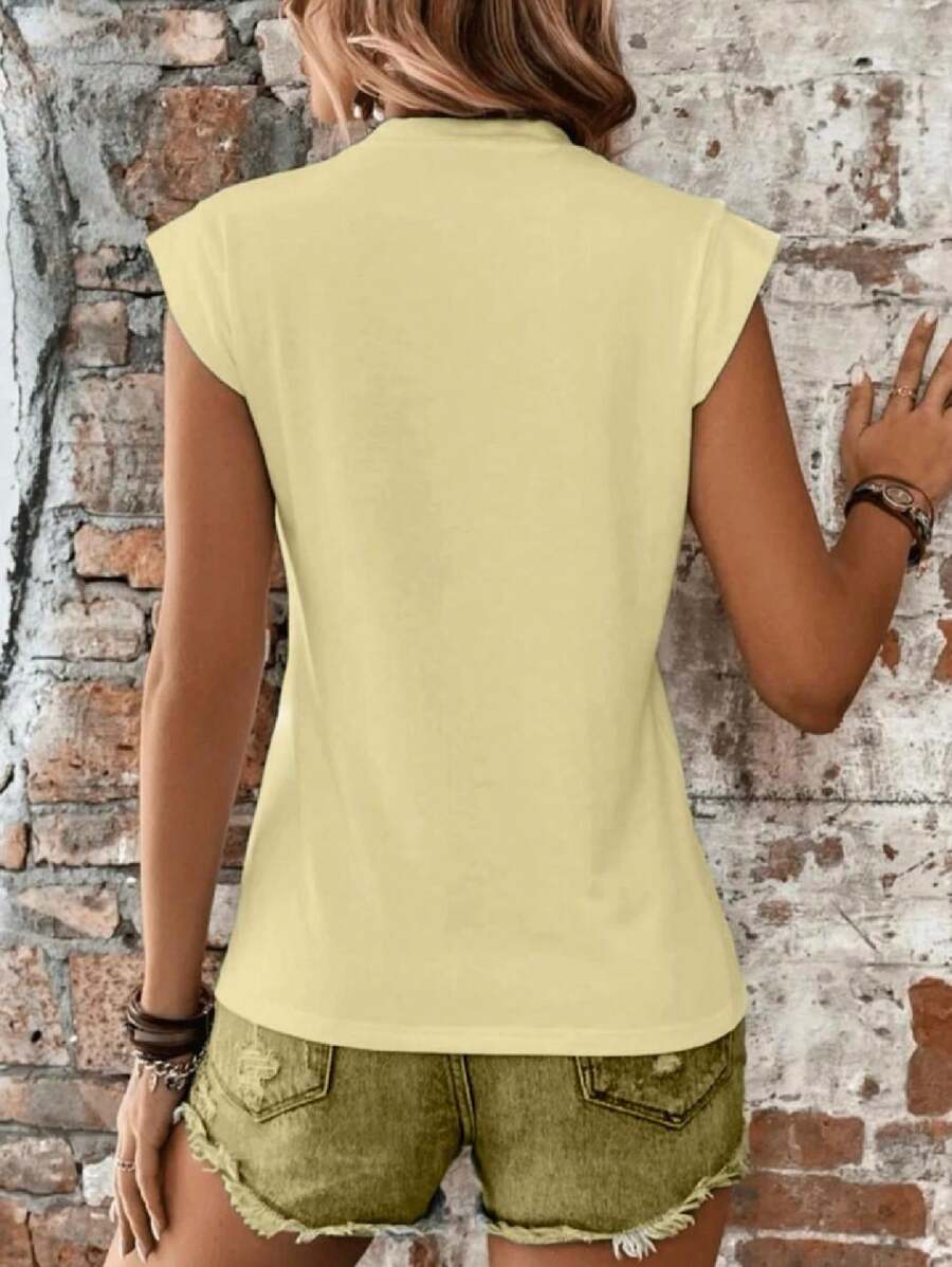 Camiseta Gola Redonda com Manga Estruturada IMG 4