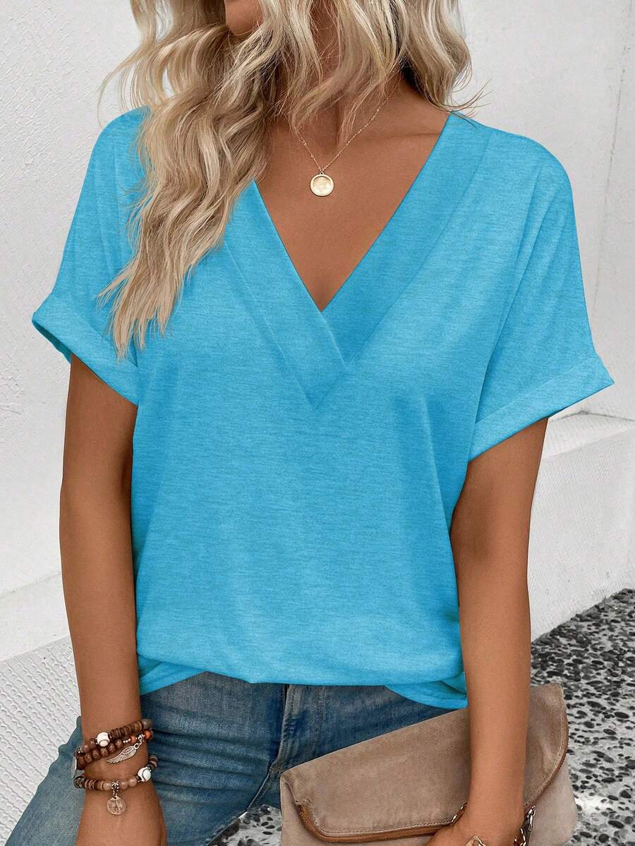 Camiseta Lisa Decote V IMG 124