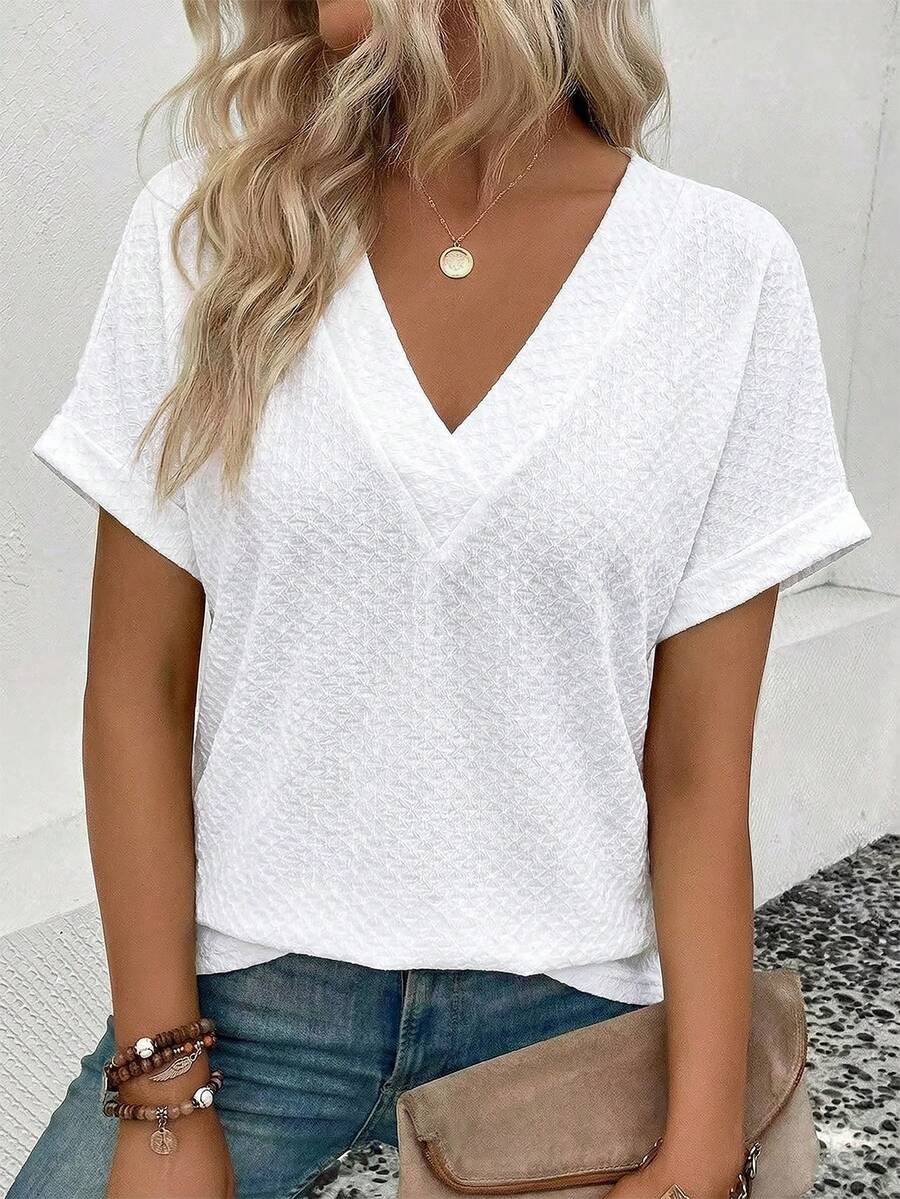 Camiseta Lisa Decote V IMG 41
