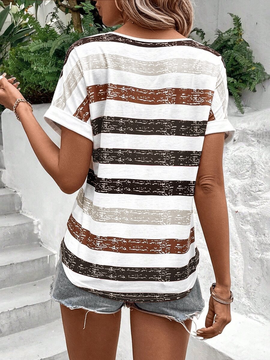 Camiseta Listrada com Manga Morcego IMG 36