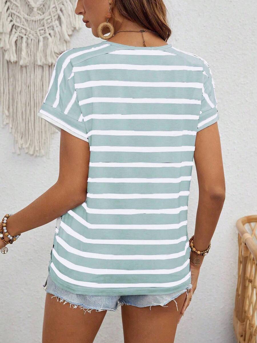 Camiseta Listrada com Manga Morcego IMG 43