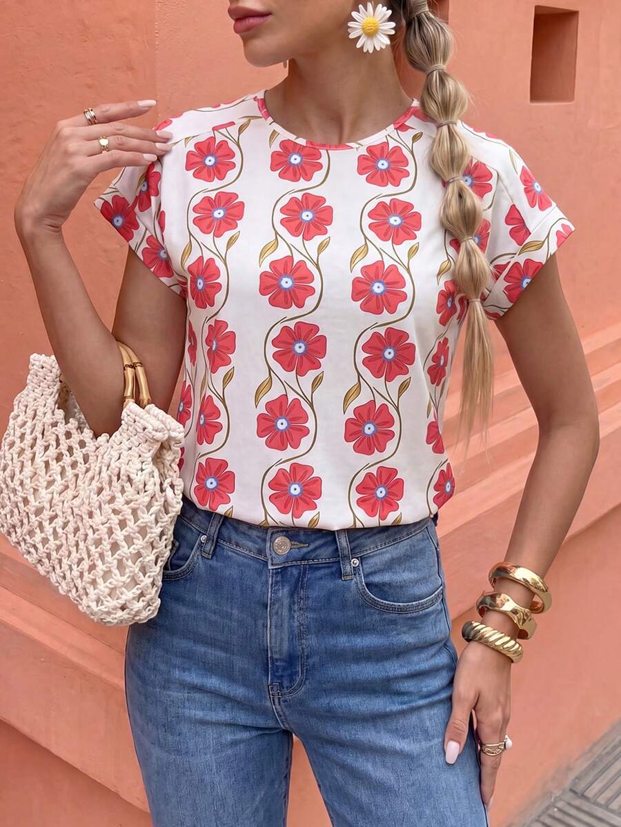 Camiseta Listrada com Manga Morcego IMG 59