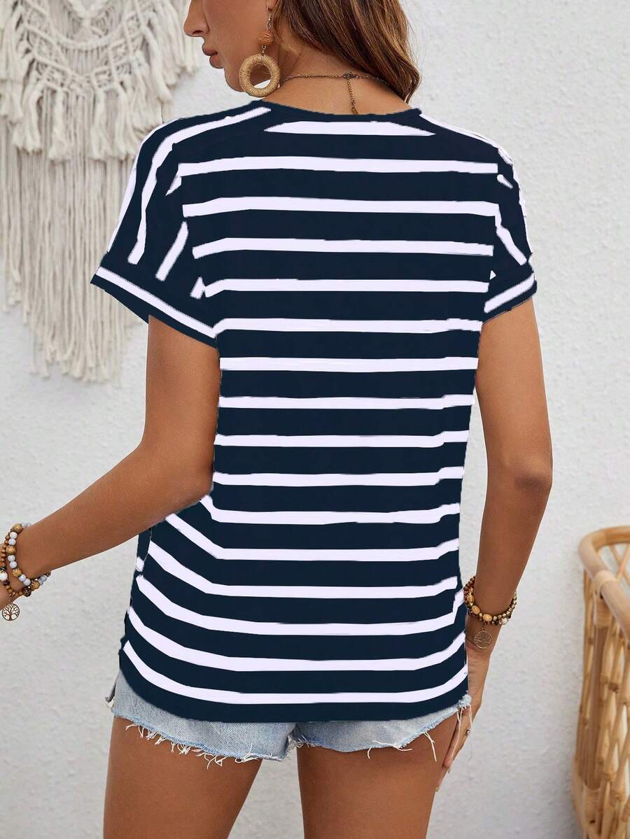 Camiseta Listrada com Manga Morcego IMG 9