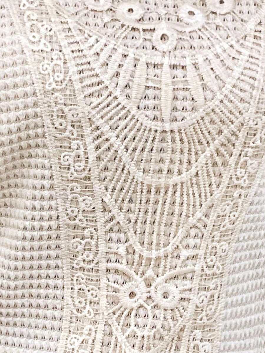 Camiseta Texturizada com Manga Morcego e Renda IMG 7