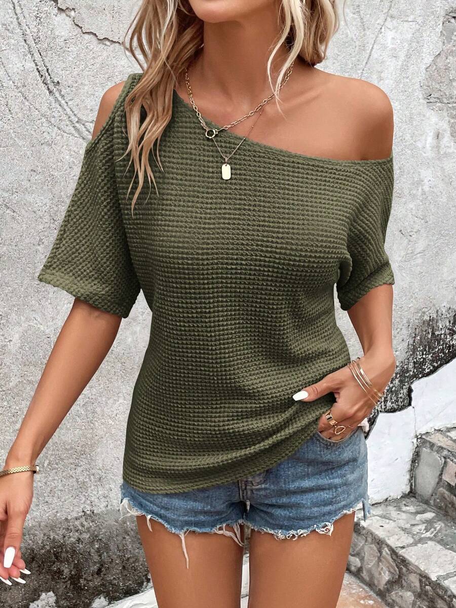 Camiseta Waffle com Gola Assimétrica IMG 31