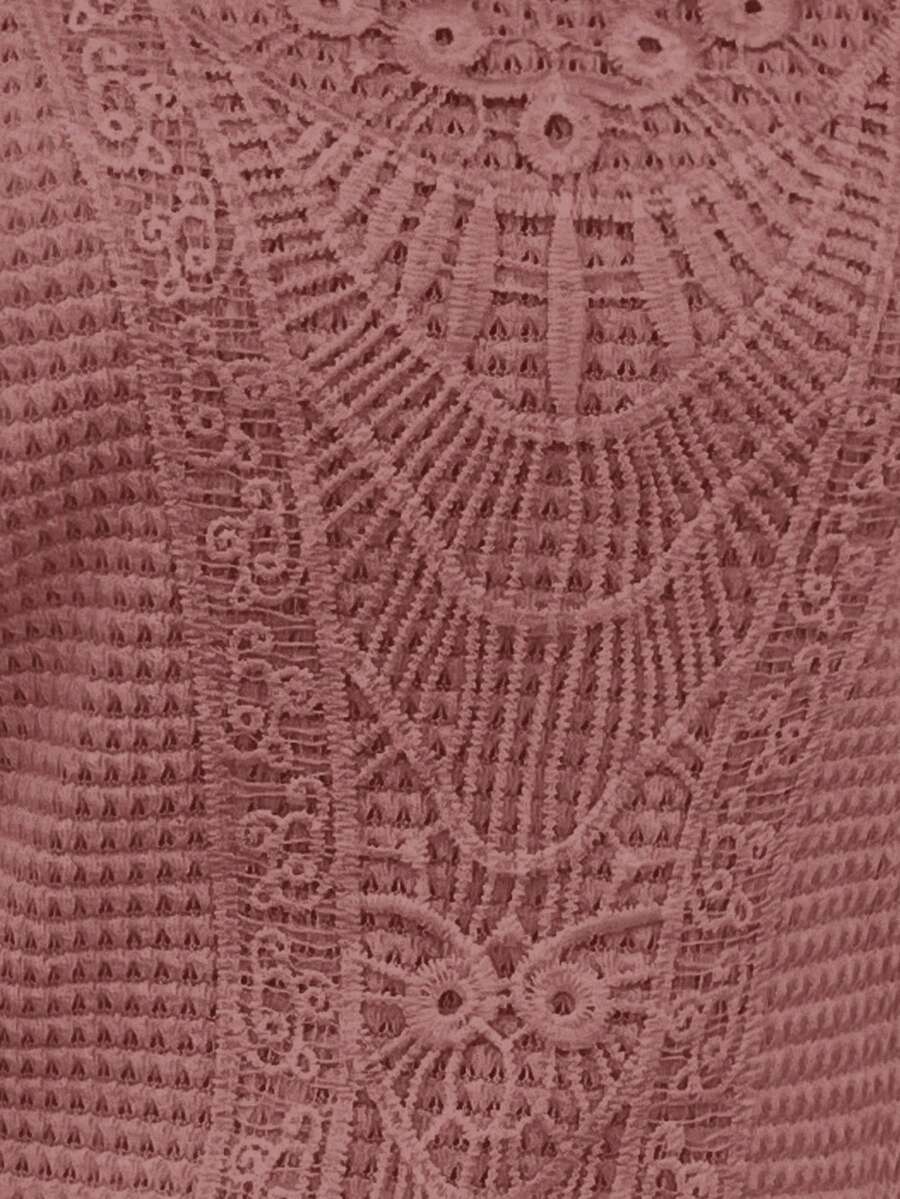 Camiseta Waffle com Manga Curta e Renda IMG 36