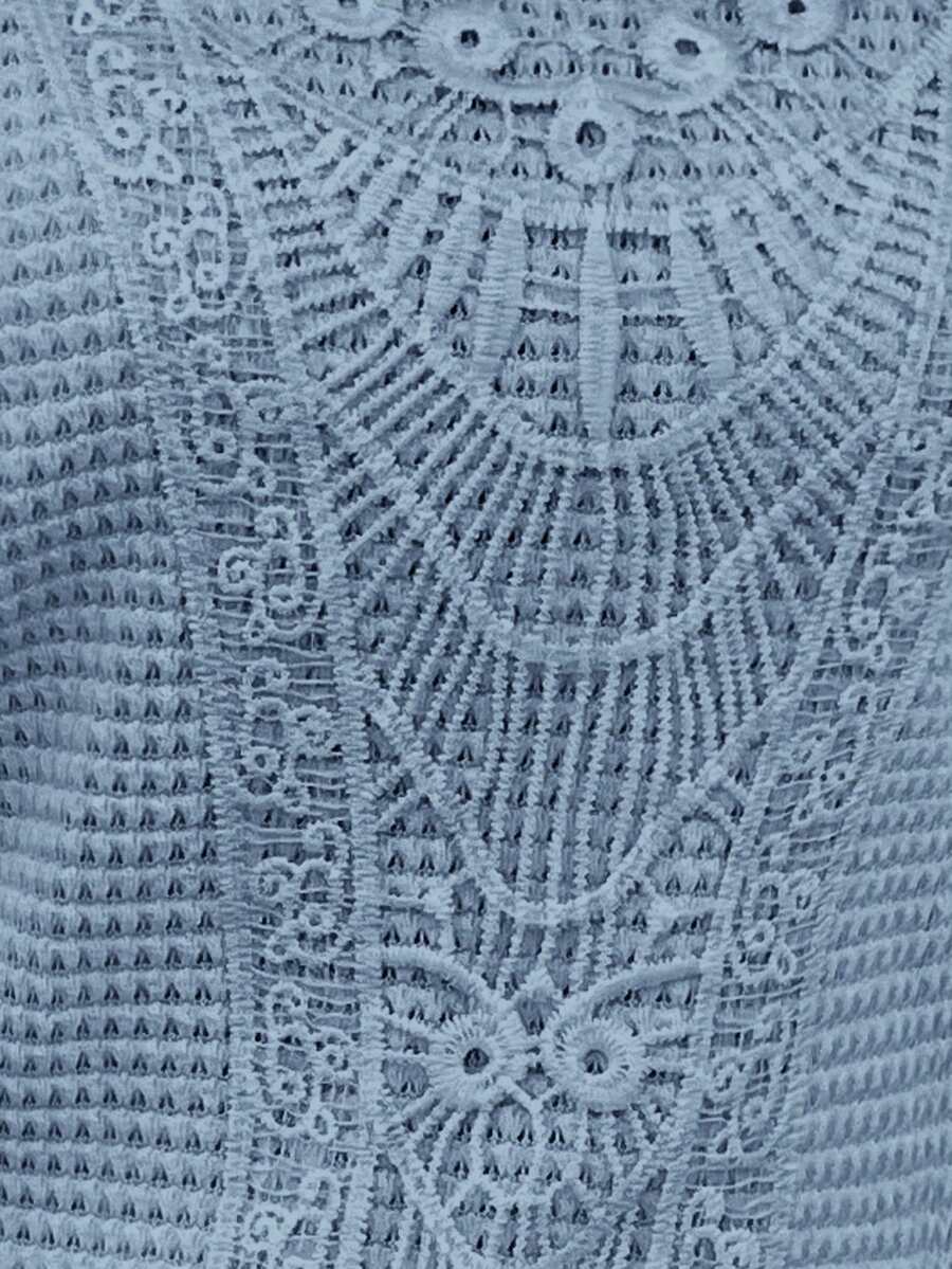 Camiseta Waffle com Manga Curta e Renda IMG 50