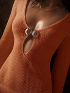 Capa de Praia com Detalhe de Concha Metálica - La Lecce