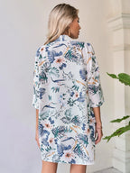 Conjunto 2 Peças Blusa Tropical Gola de Xale - imagem 2
