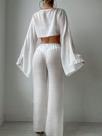 Conjunto 2 Peças Camiseta e Calça Manga Longa Boho - imagem 3