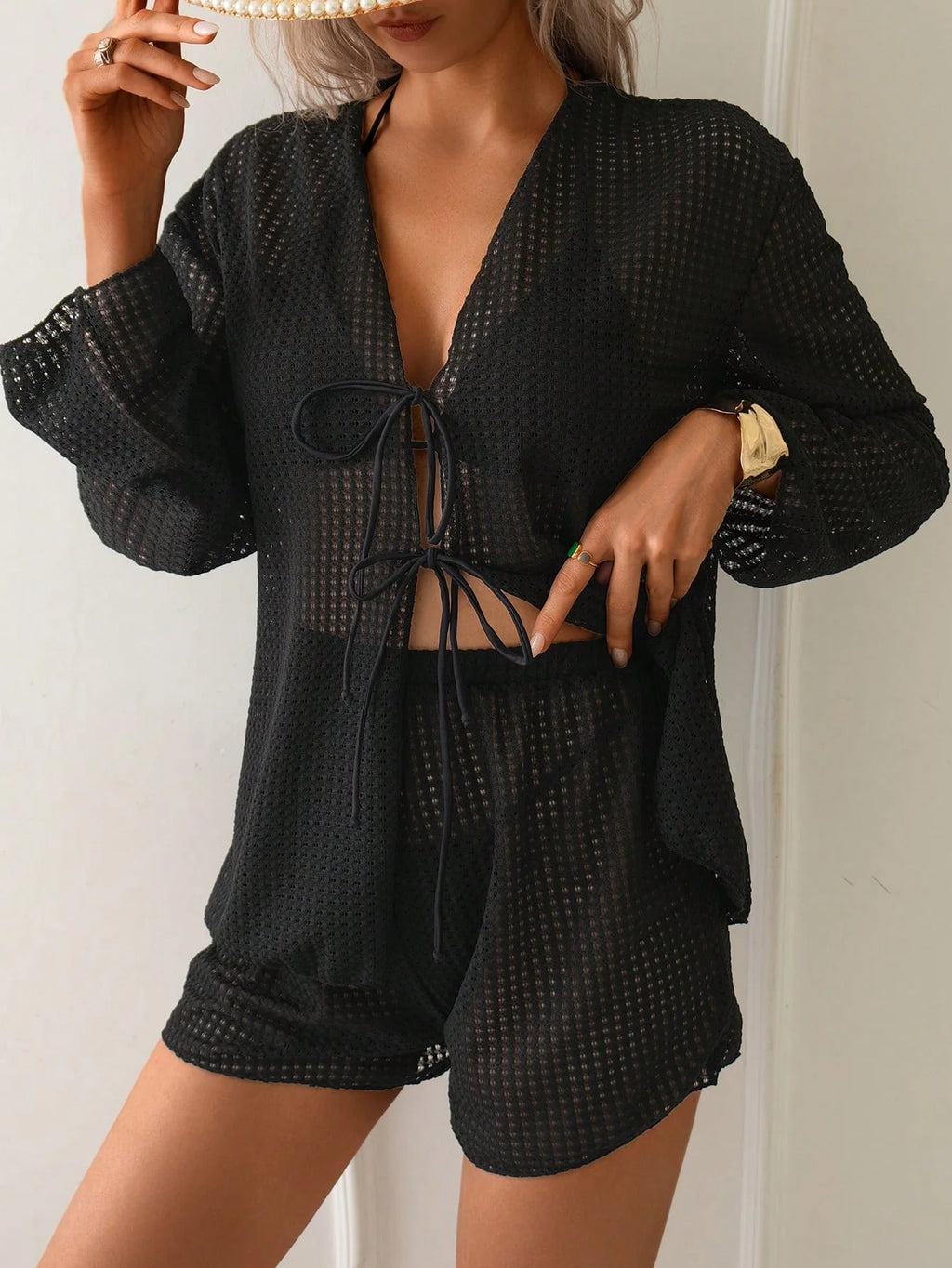 Conjunto 2 Peças Manga Comprida com Shorts Slim - imagem 2