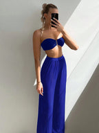 Conjunto de Biquíni 3 Peças Elegante com Calça de Cobertura - imagem 2