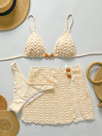 Conjunto de Biquíni 3 Peças Texturizado com Saia - imagem 1