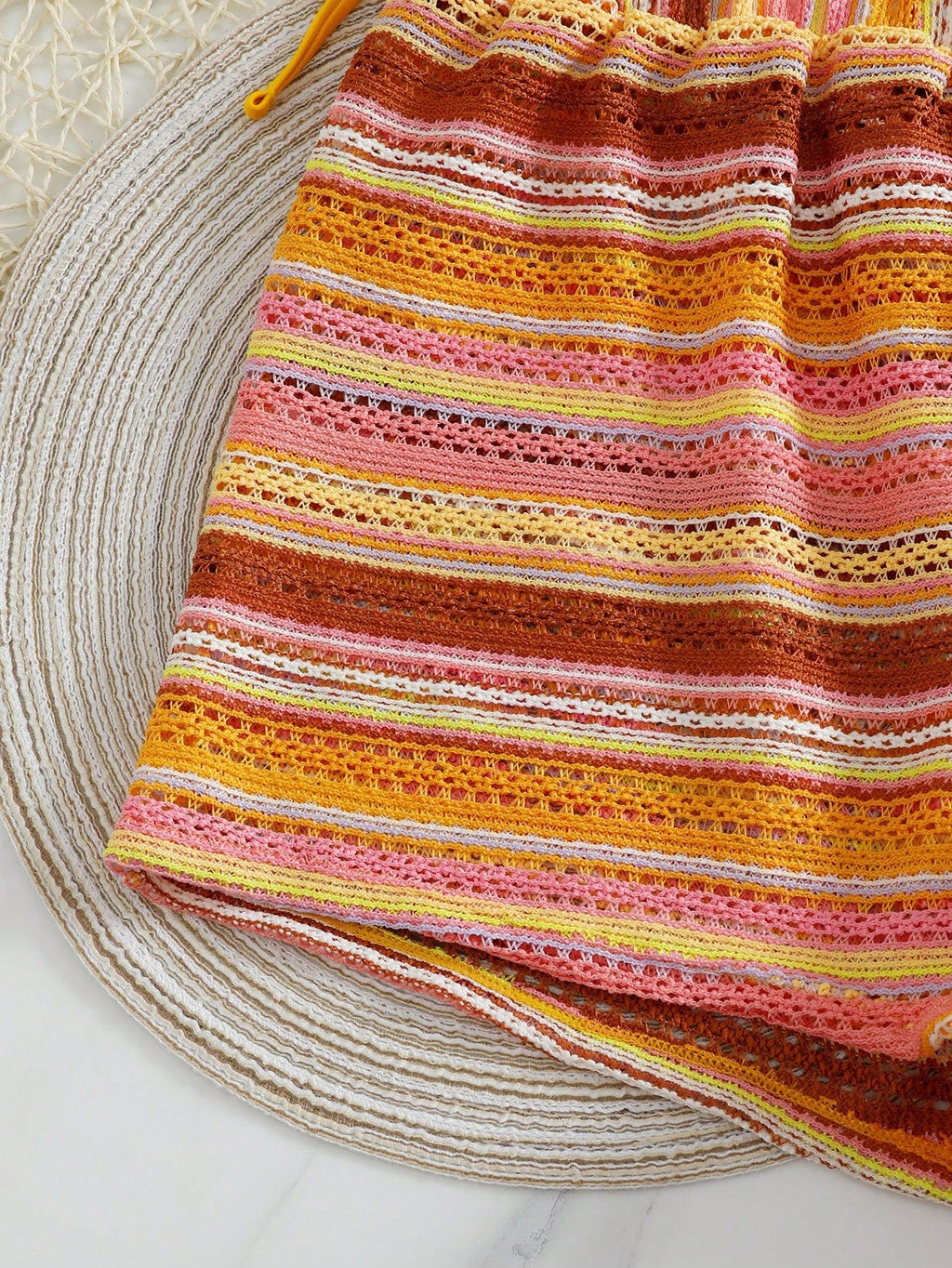 Conjunto de Biquíni Boho com Capa de Crochê 3 Peças - imagem 10