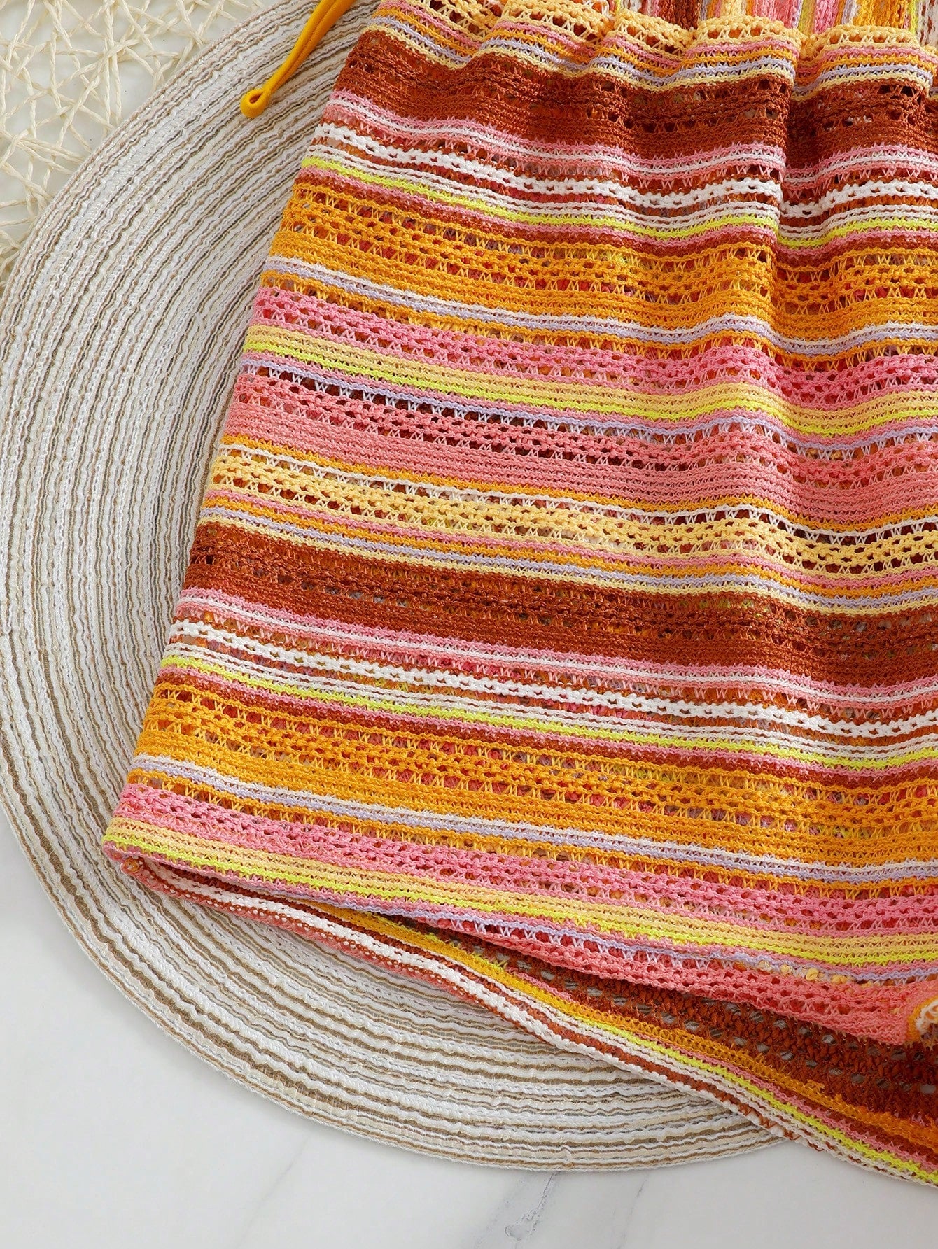 Conjunto de Biquíni Boho com Capa de Crochê 3 Peças - imagem 10