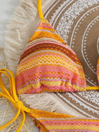 Conjunto de Biquíni Boho com Capa de Crochê 3 Peças - imagem 11