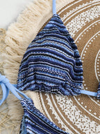 Conjunto de Biquíni Boho com Capa de Crochê 3 Peças - imagem 21