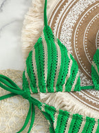 Conjunto de Biquíni Boho com Capa de Crochê 3 Peças - imagem 26