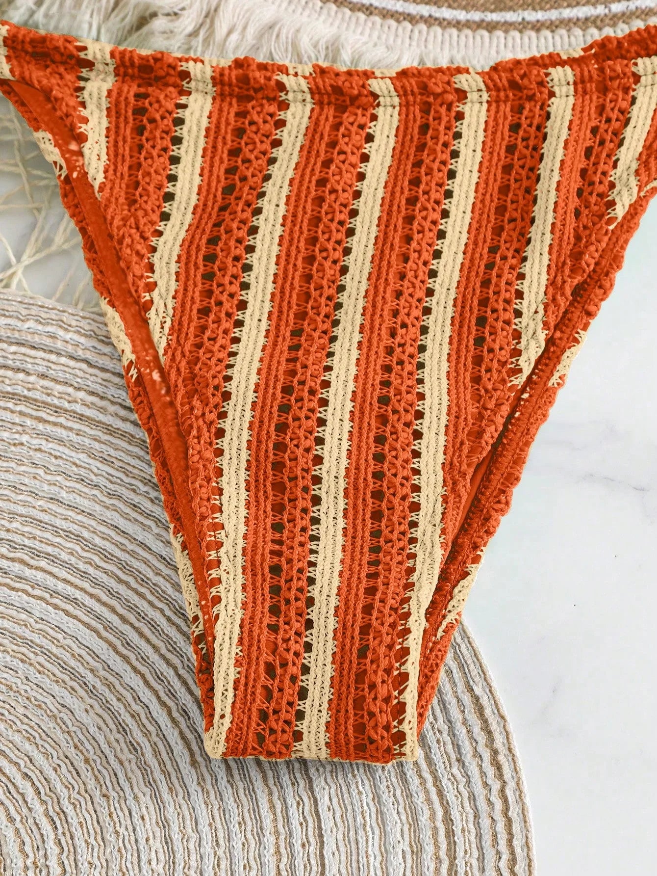 Conjunto de Biquíni Boho com Capa de Crochê 3 Peças - imagem 37