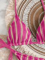 Conjunto de Biquíni Boho com Capa de Crochê 3 Peças - imagem 40