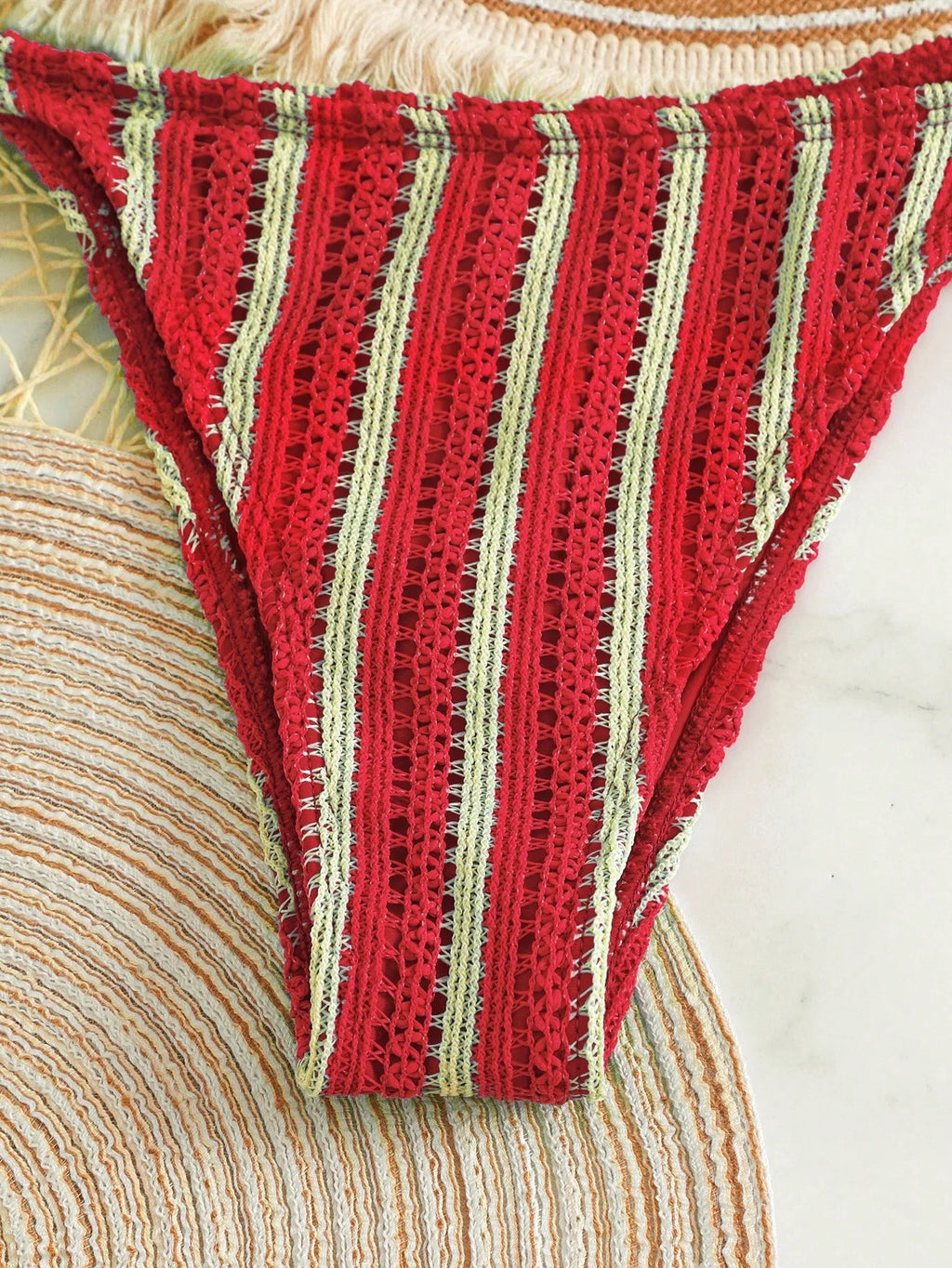 Conjunto de Biquíni Boho com Capa de Crochê 3 Peças - imagem 47