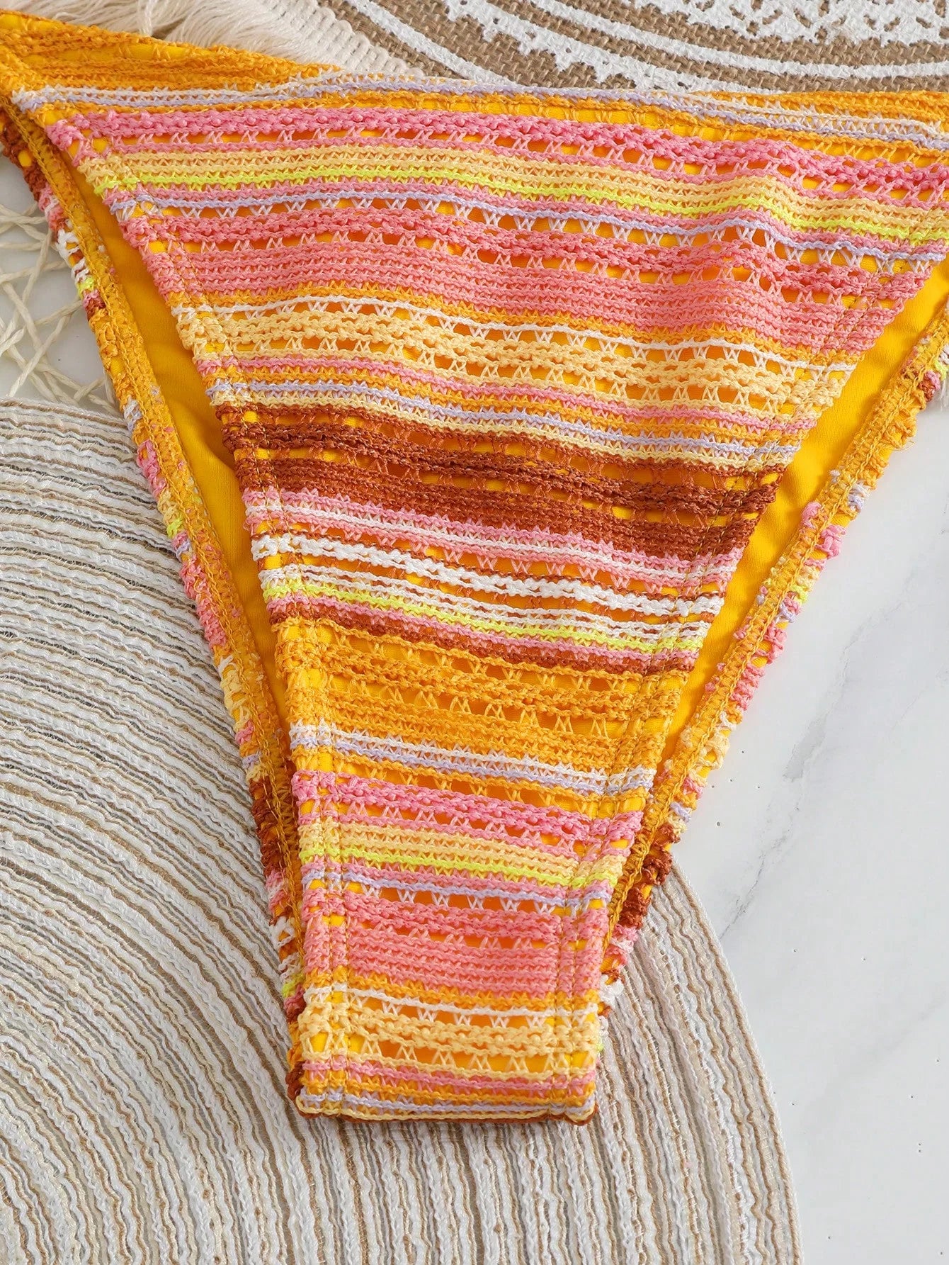 Conjunto de Biquíni Boho com Capa de Crochê 3 Peças - imagem 8