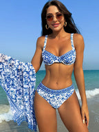 Conjunto de Biquíni Floral 3 Peças - imagem 3