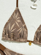 Conjunto de Biquíni Floral com Botões 3 Peças - imagem 10