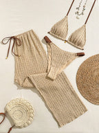Conjunto de Biquíni Floral com Botões 3 Peças - imagem 12