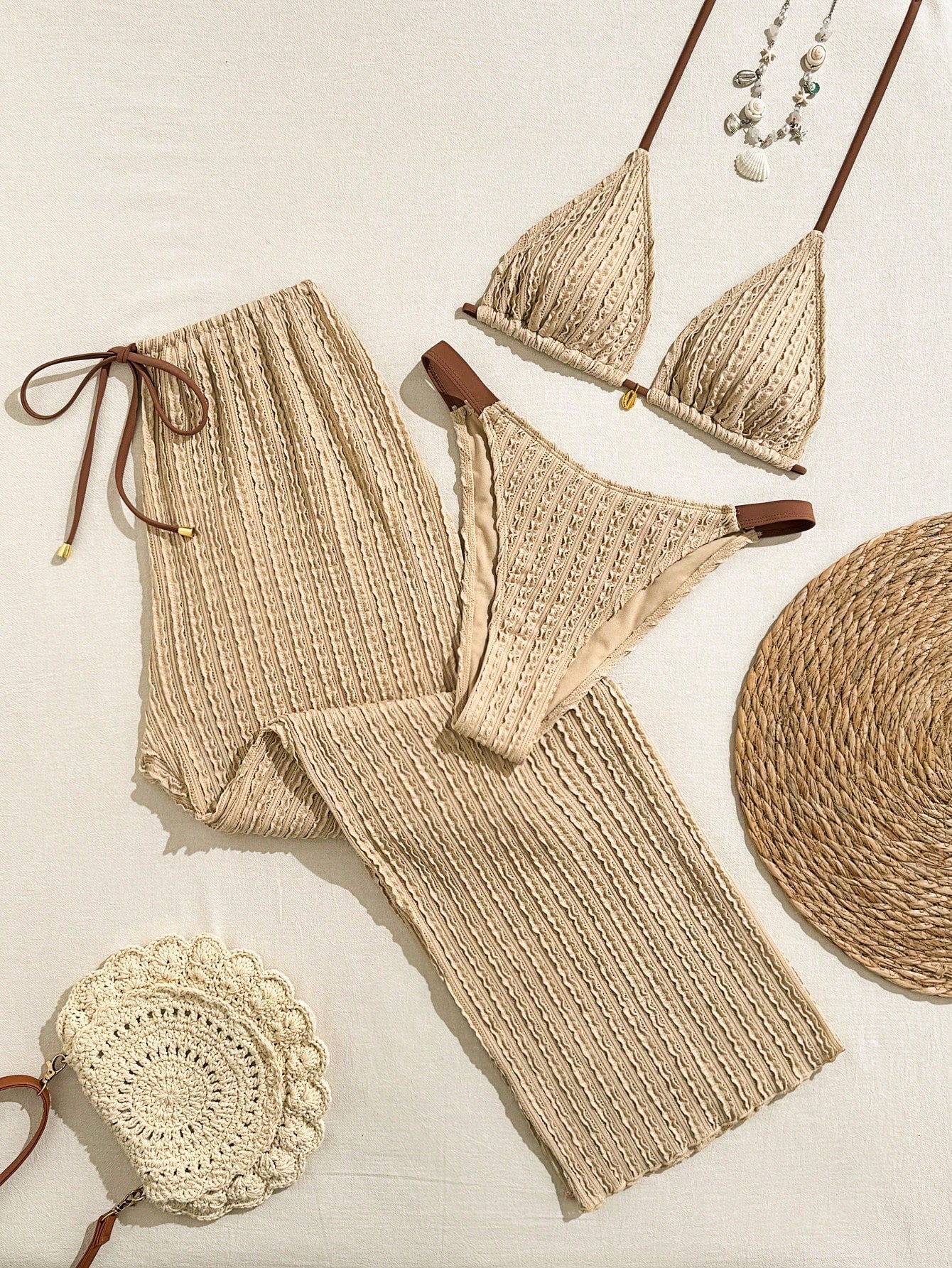 Conjunto de Biquíni Floral com Botões 3 Peças - imagem 12