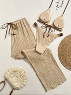 Conjunto de Biquíni Floral com Botões 3 Peças - imagem 13