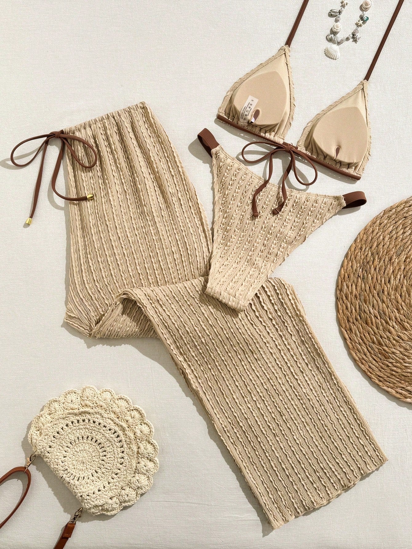 Conjunto de Biquíni Floral com Botões 3 Peças - imagem 13