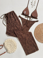 Conjunto de Biquíni Floral com Botões 3 Peças - imagem 17