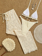 Conjunto de Biquíni Floral com Botões 3 Peças - imagem 2