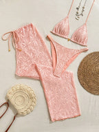 Conjunto de Biquíni Floral com Botões 3 Peças - imagem 20