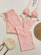 Conjunto de Biquíni Floral com Botões 3 Peças - imagem 21