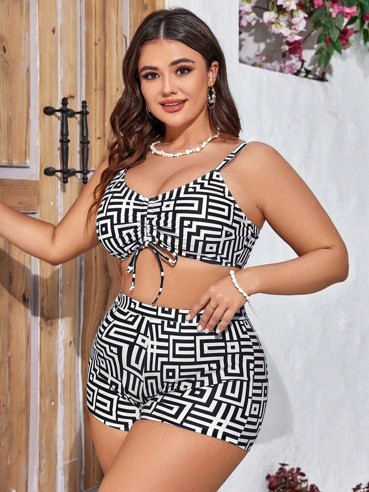 Conjunto de Biquíni Plus Size com Kimono - imagem 2