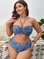 Conjunto de Biquíni Plus Size com Saia - imagem 2