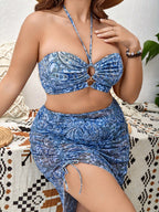 Conjunto de Biquíni Plus Size com Saia - imagem 3