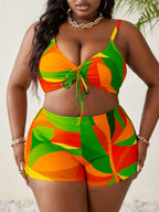 Conjunto de Biquíni Plus Size Estampa Total - imagem 3