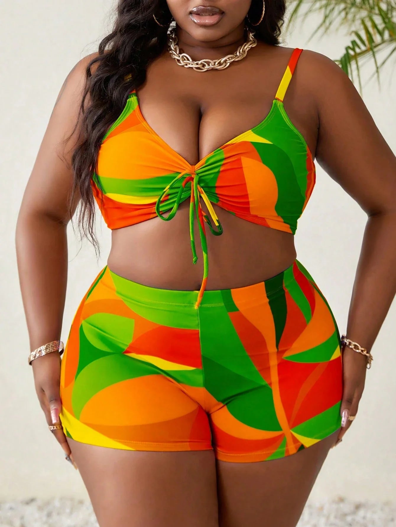 Conjunto de Biquíni Plus Size Estampa Total - imagem 3