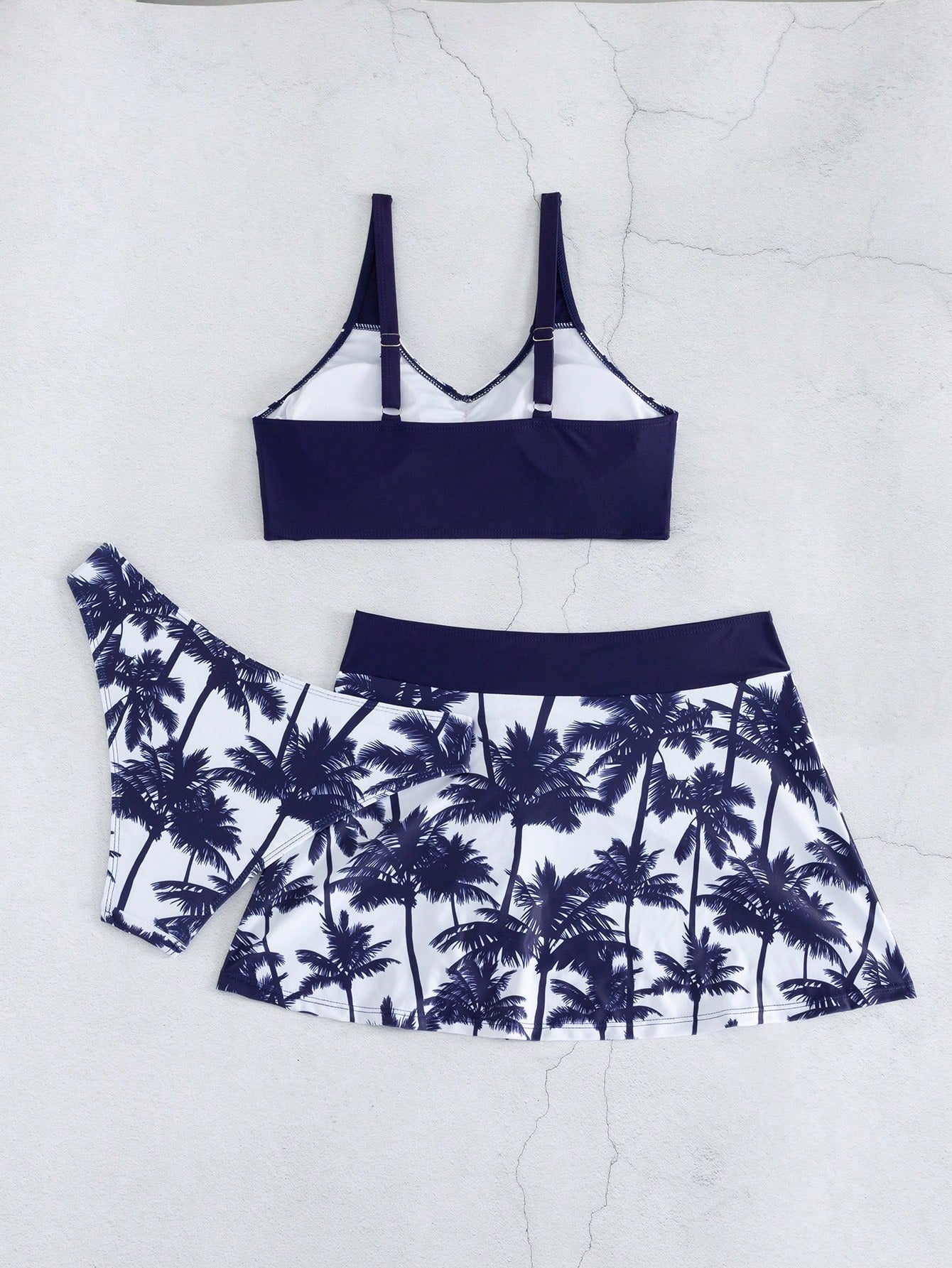 Conjunto de Biquíni Tropical com Saia 3 Peças - imagem 4