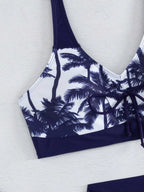 Conjunto de Biquíni Tropical com Saia 3 Peças - imagem 5