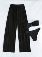 Conjunto de Biquíni 3 Peças Elegante com Calça de Cobertura - La Lecce