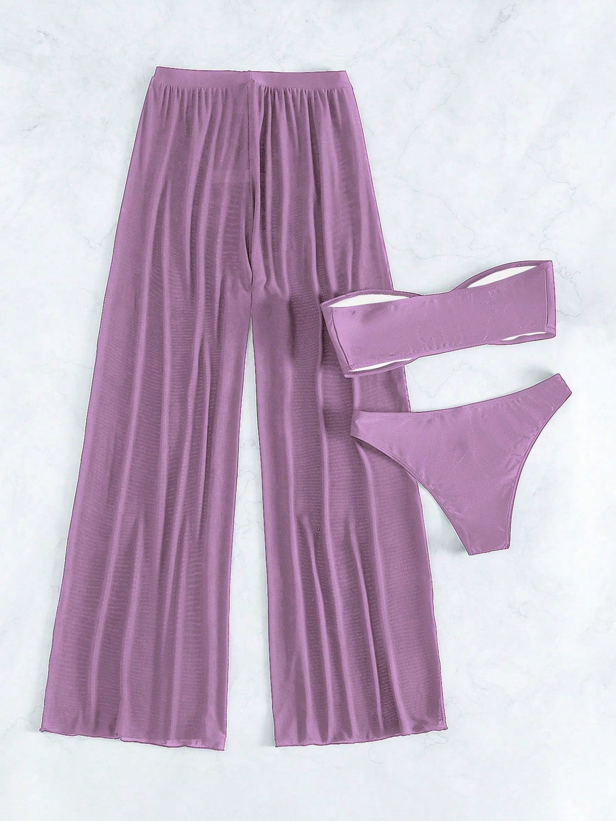 Conjunto de Biquíni 3 Peças Elegante com Calça de Cobertura - La Lecce
